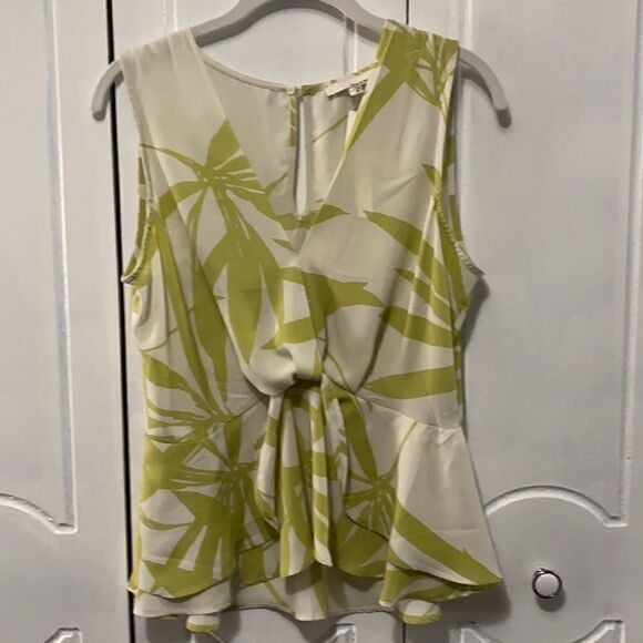 NWT June & Hudson Floral Print Sleeveless Blouse S - Picture 1 of 11